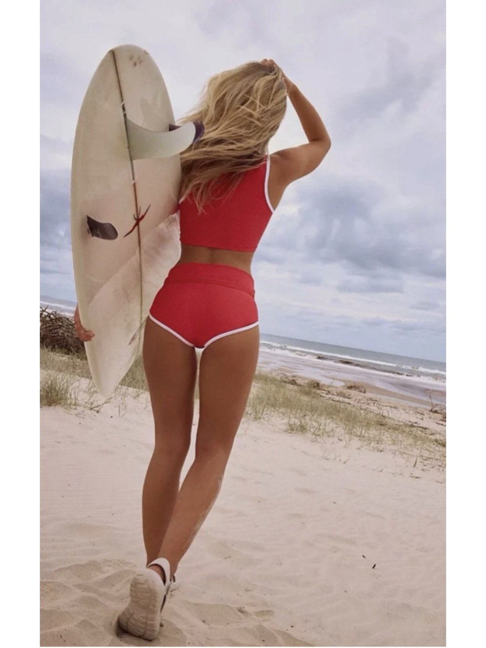 FREE PEOPLE Salt Gypsy Betty Surf Bottoms in Red Size Medium S81 - Picture 9 of 9